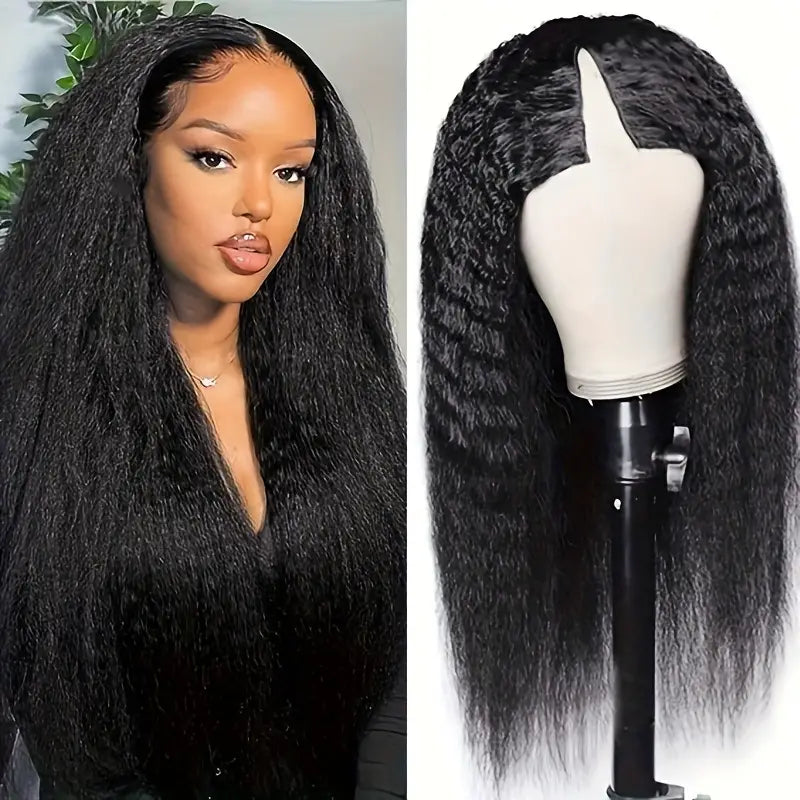 kinky straight v part wig