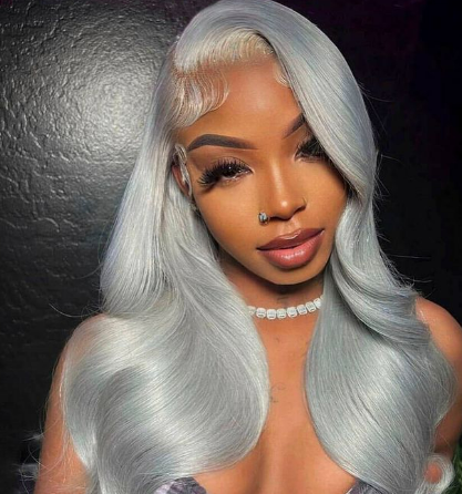 grey transparent lace glueless